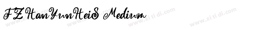 FZHanYunHeiS Medium字体转换 FZHanYunHeiS Medium字体转换